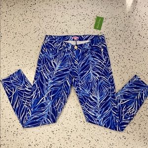NWT Lilly Pulitzer South Ocean Skinny Crop Jean